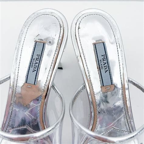 prada plexiglass mules|prada slippers sale.